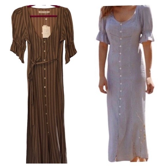 Christy Dawn Dresses & Skirts - Nwt XL Christy Dawn Lennon Dress in Bronze Stripe Perfect late Summer & Fall